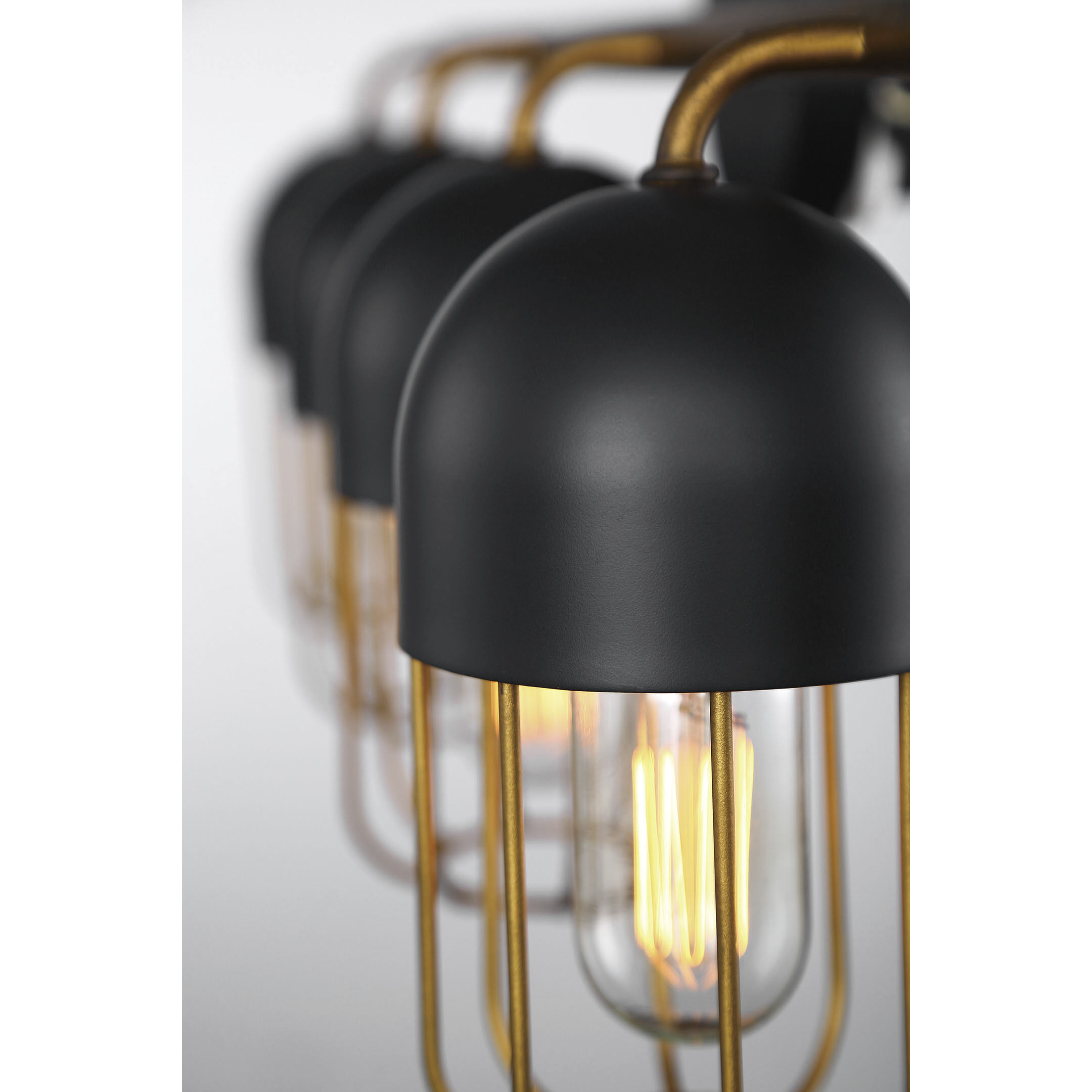 Palmerston 4 Light 23 inch Matte Black Vanity Light Wall Light