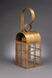 Adams 1 Light 18 inch Antique Brass Outdoor Wall Lantern in Seedy Marine Glass Scroll, Medium
