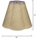 Scalloped Natural Raffia 18 inch Shade in Large, Large