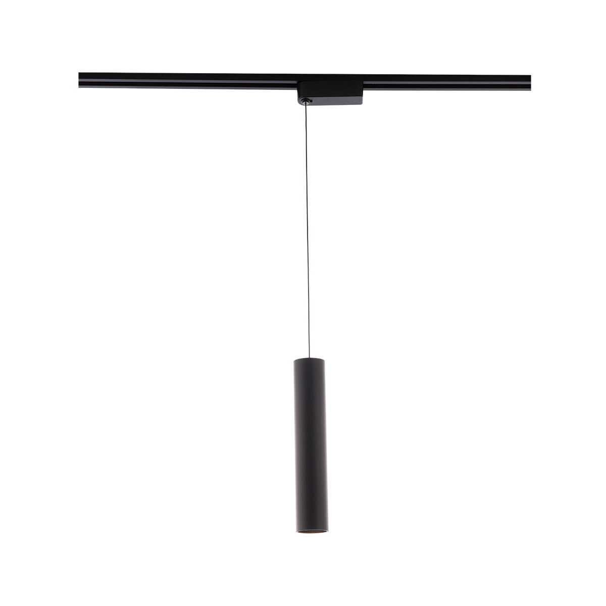 Silo Pendants 1 Light 120 White/Black Track Head Ceiling Light in 3500K, H Track