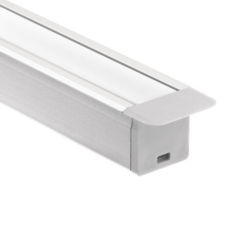 Ils Te Series Silver 49 inch LED Tape Light Channel