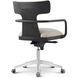 Repose Charcoal Oak Study Chair, Wooden, Upholstered