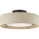 Ellsworth 4 Light 21 inch Bronze Semi Flush Mount Ceiling Light, Large