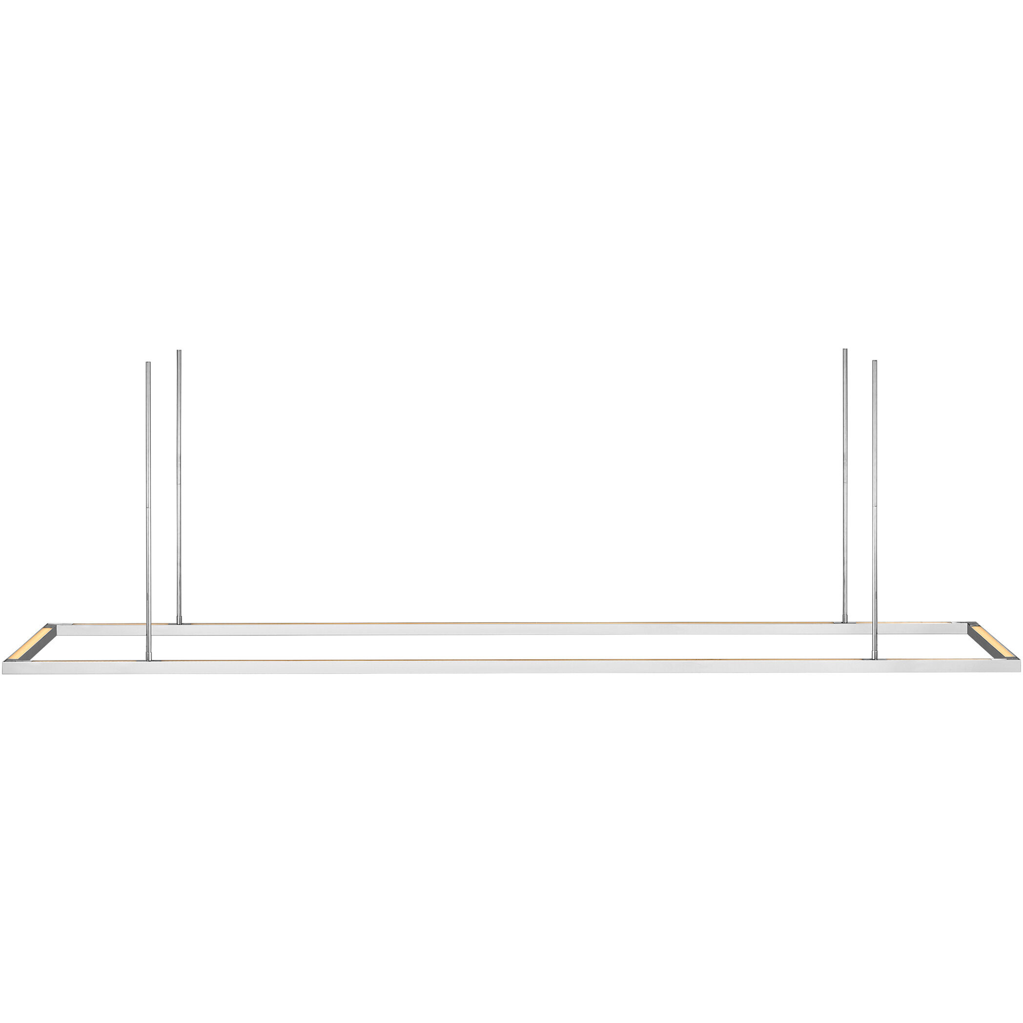 Mick De Giulio Stagger 1 Light 84 inch Polished Stainless Steel Linear Chandelier Ceiling Light in 120V