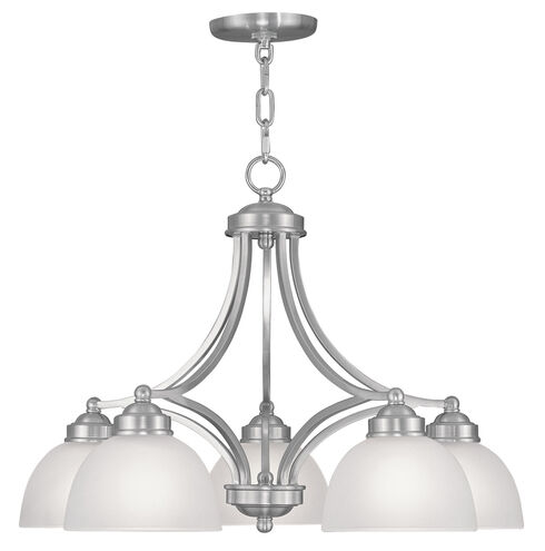 Somerset 5 Light 25 inch Brushed Nickel Chandelier Ceiling Light