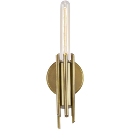 Torres 1 Light 2.25 inch Vintage Brass Bath Vanity Light Wall Light