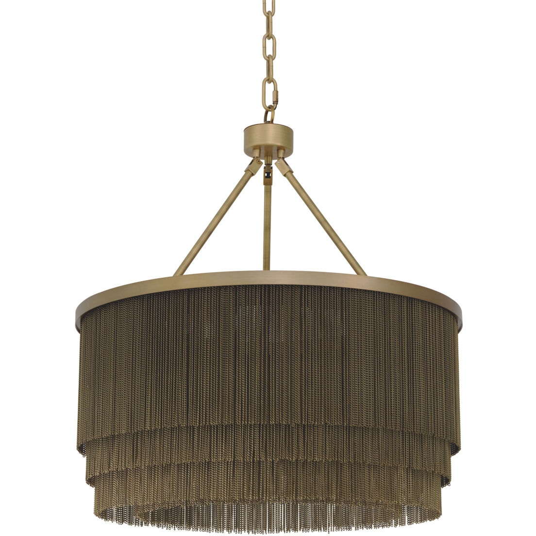 Tissot 8 Light 23.62 inch Antique Brass Chandelier Ceiling Light, Small