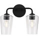 Celino 2 Light 14 inch Black Vanity Light Wall Light