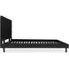 Misaki Black Bed, Queen