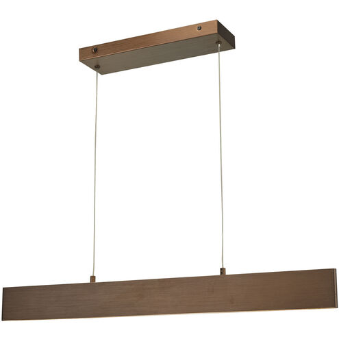 Slim LED 0.6 inch Brushed Bronze Pendant Ceiling Light