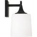 Presley 4 Light 36.75 inch Matte Black Vanity Light Wall Light