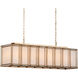 Daze 6 Light 39.5 inch Antique Brass Chandelier Ceiling Light