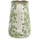 Flower Green and White Pitcher