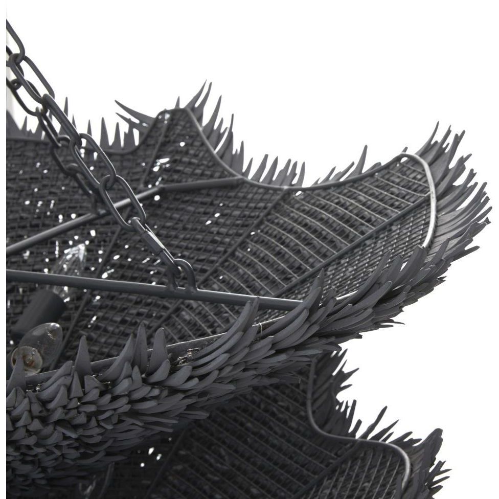 Aukland 38 inch Matte Blue Gray Chandelier Ceiling Light