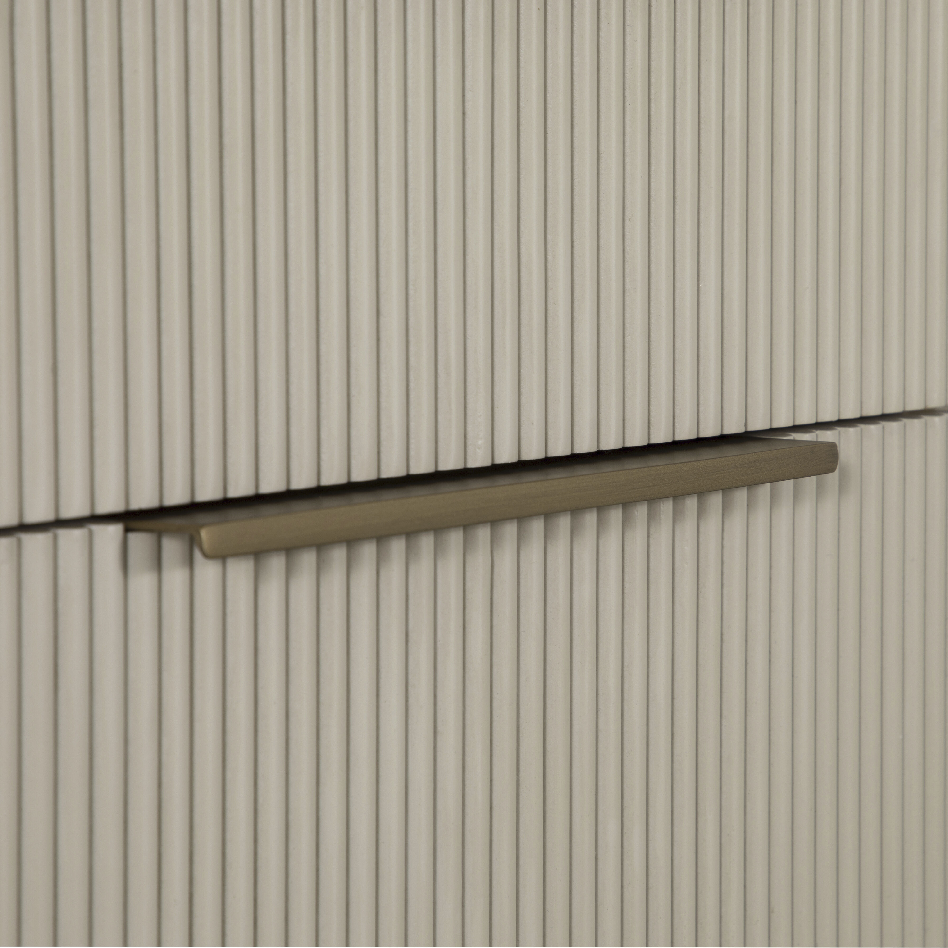 Rowen 66 X 25 inch Sesame White and Brushed Brass Desk