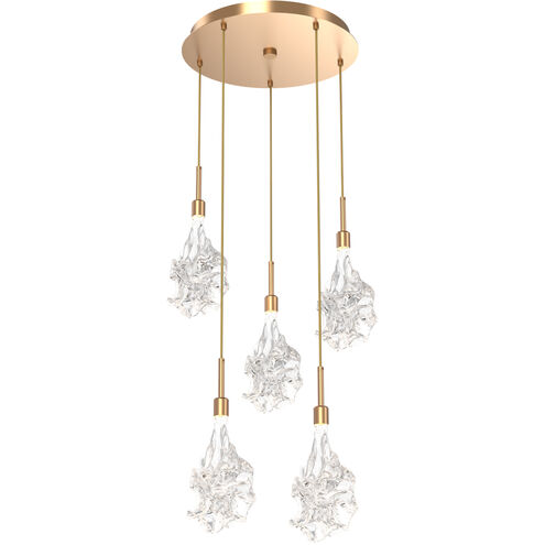 Blossom LED 19.7 inch Novel Brass Chandelier Ceiling Light in 2700K LED, Multi-Port