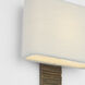 Anne-Marie Barton Fumar Tail Sconce Wall Light in Ridged Tombac