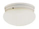 Dash 1 Light 8 inch White Flushmount Ceiling Light