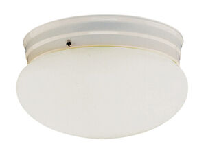 Dash 1 Light 8 inch White Flushmount Ceiling Light