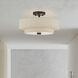 Bellingham 3 Light 15 inch Bronze Large Semi-Flush Ceiling Light, Large