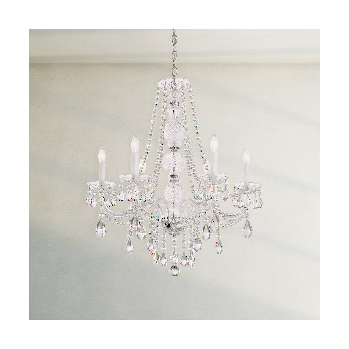 Arlington 6 Light 24 inch Polished Silver Chandelier Ceiling Light
