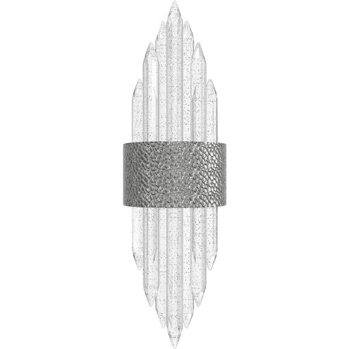 Aspen Wall Sconce Wall Light in Hammered Polished Nickel