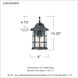 Crusade 1 Light 14 inch Earth Black Outdoor Wall Lantern