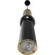 Cicada LED 4 inch Brushed Brass and Black Pendant Ceiling Light