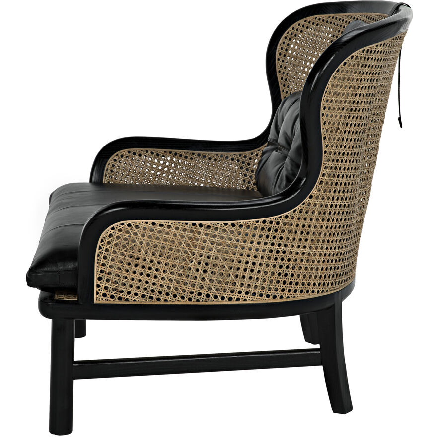 Marabu Charcoal Black Occasional Chair