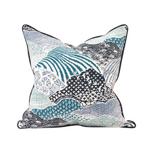 Madcap Cottage 20 inch Windsor Park Indigo Pillow, with Down Insert