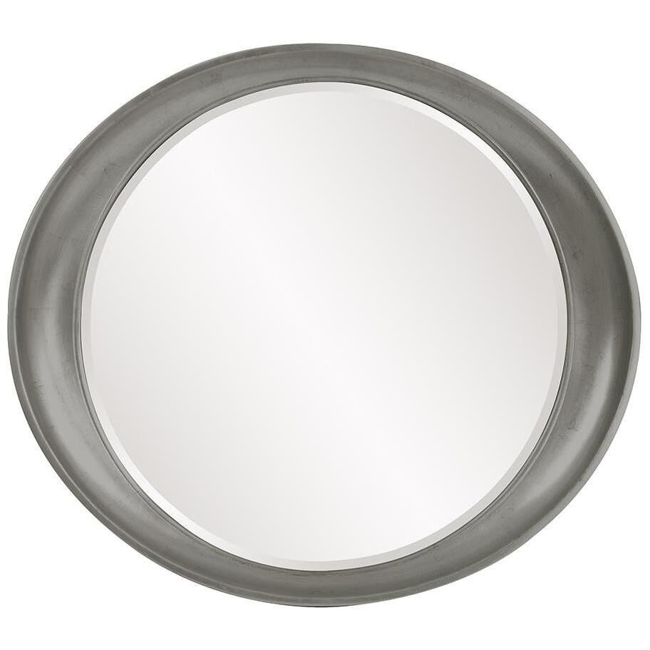 Ellipse 39 X 35 inch Glossy Nickel Wall Mirror