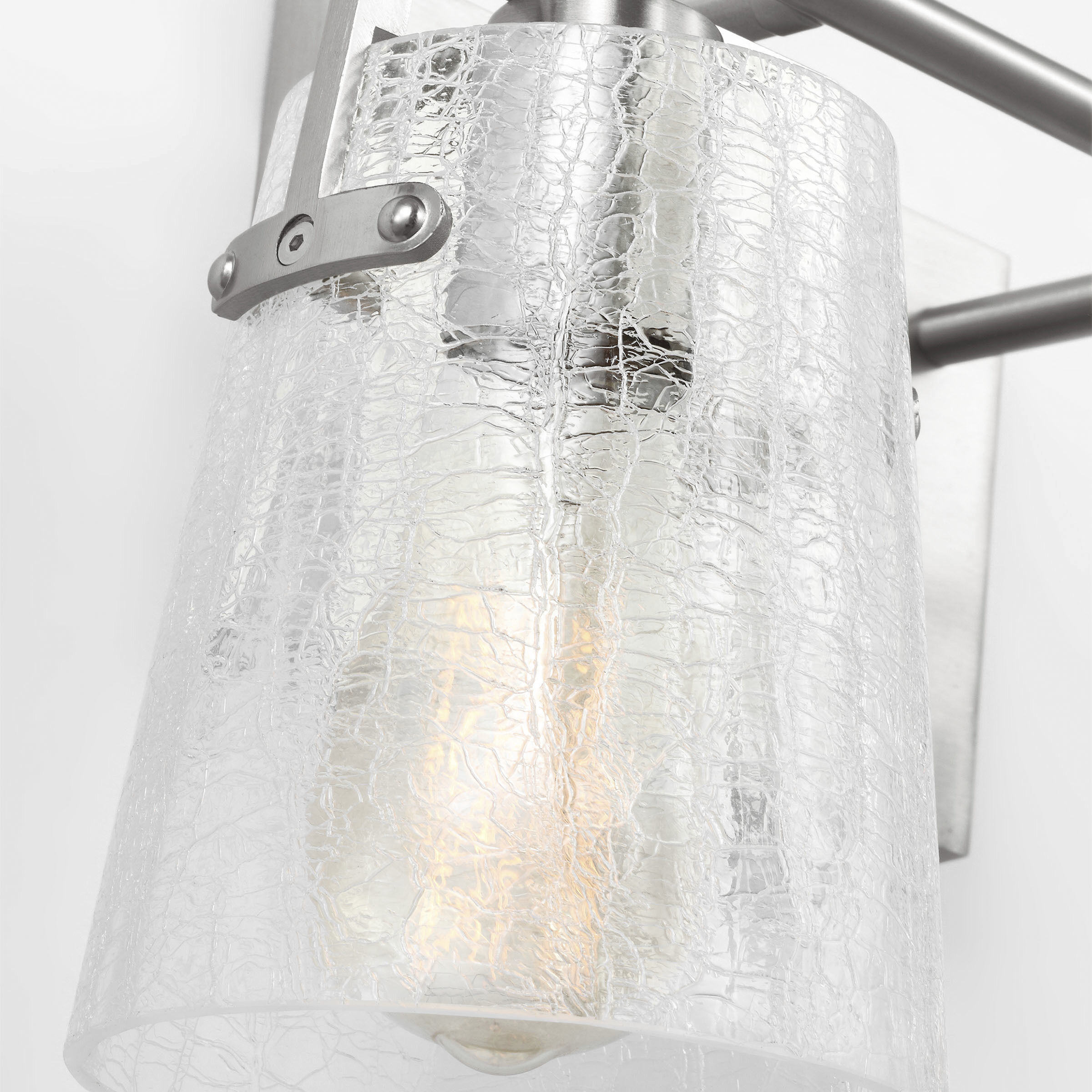 Drew & Jonathan Crofton 4 Light 33.38 inch Brushed Nickel Vanity Light Wall Light