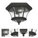 Monterey/Georgetown 3 Light 12.5 inch Black Outdoor Ceiling Mount
