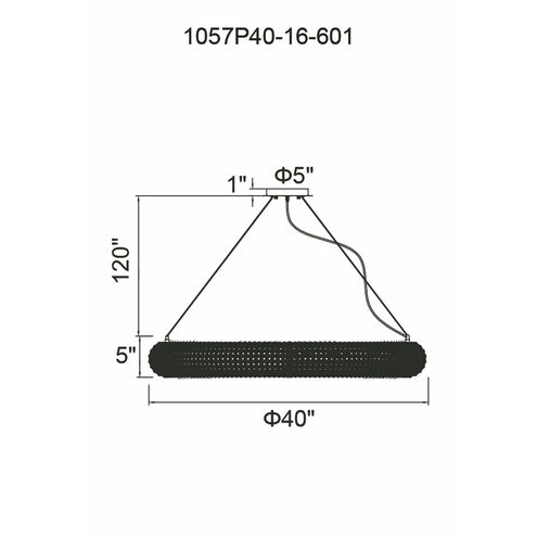 Veronique 16 Light 40 inch Chrome Down Chandelier Ceiling Light