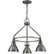 North Shore 3 Light 24 inch Iron with Palisade Gray Outdoor Pendant