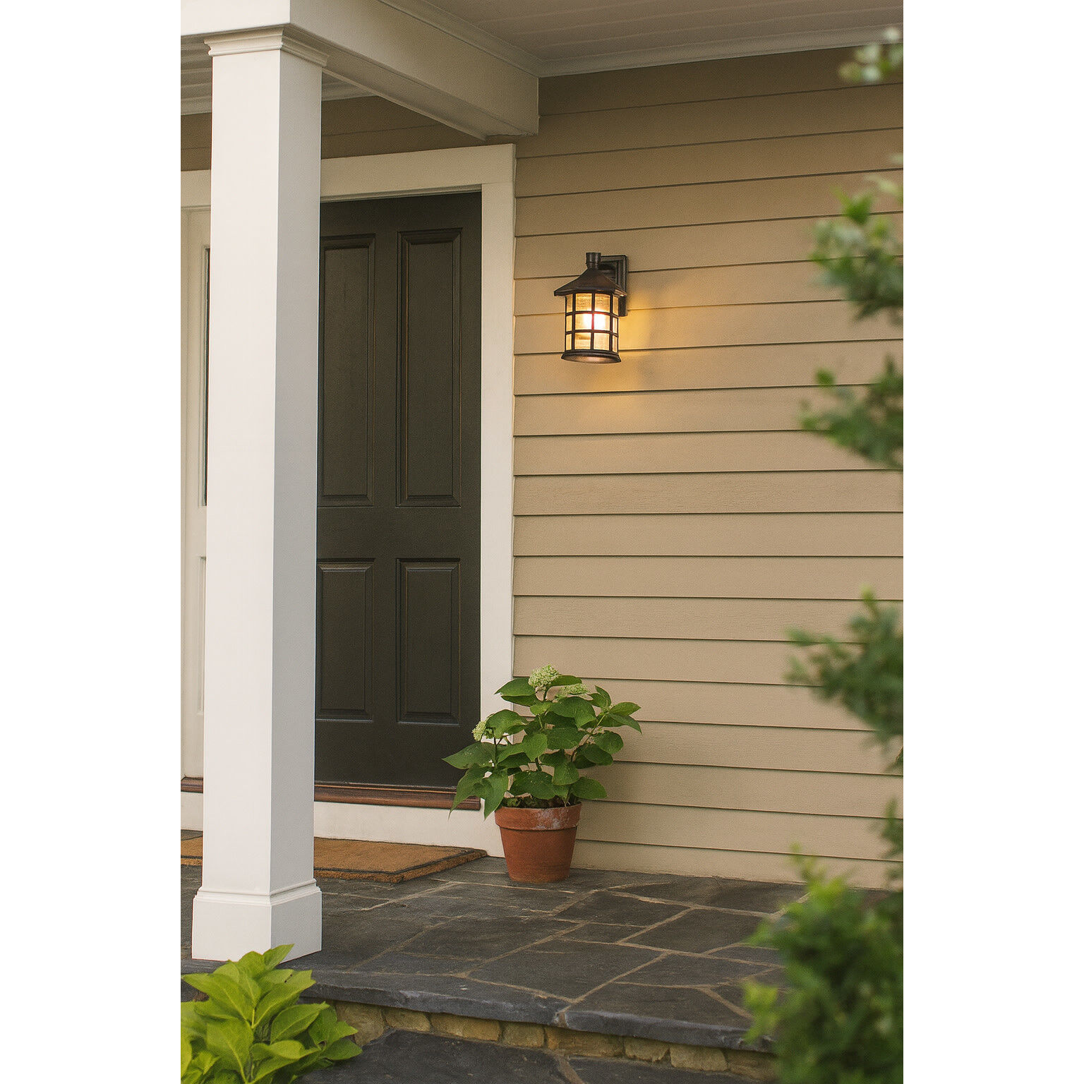 Freeport Coastal Elements Outdoor Wall Mount Lantern in Textured Black
