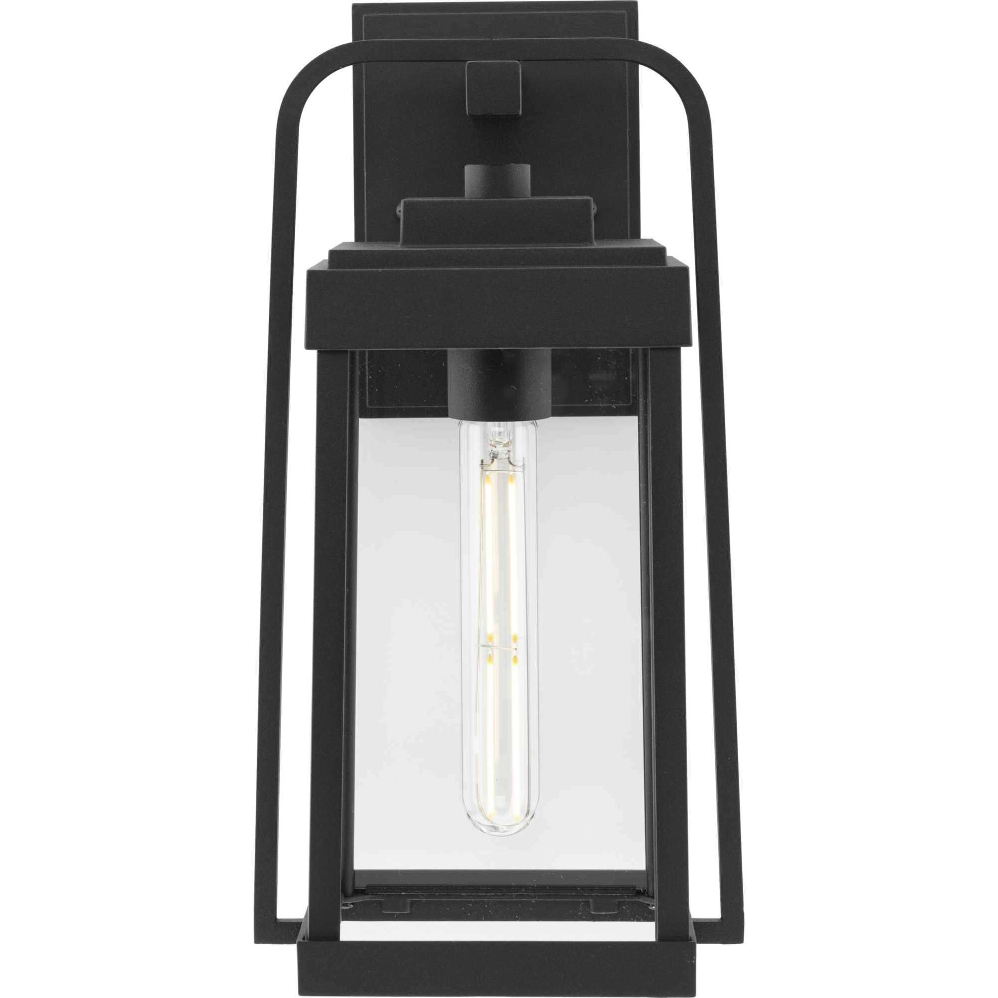 Walcott 1 Light 14 inch Textured Black Wall Lantern