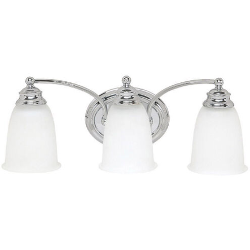 41ELIZABETH Booker 3 Light 18 inch Chrome Vanity Light Wall Light  46460-CAW - Open Box