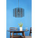 Deleon 1 Light 18.5 inch Black Pendant Ceiling Light