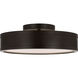 Paloma Contreras Dupont 12 inch Aged Iron Semi-Flush Mount Ceiling Light