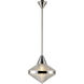 Willard 1 Light 13.5 inch Polished Nickel Pendant Ceiling Light in Clear Prismatic Glass