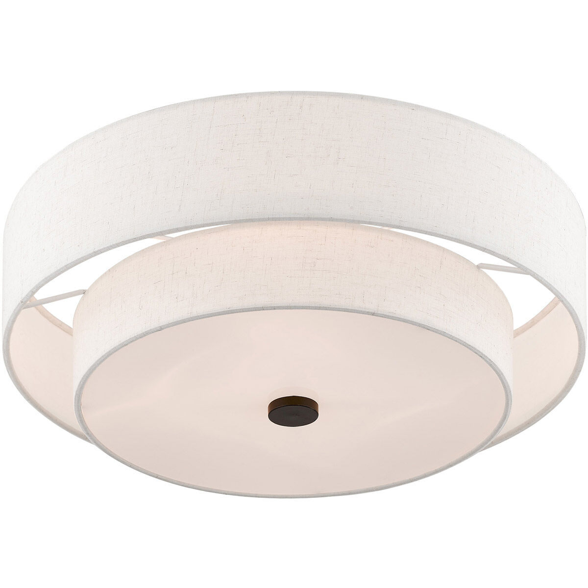 Claremont 4 Light 18 inch English Bronze Semi-Flush Mount Ceiling Light 