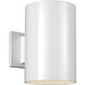 Outdoor Cylinders 1 Light 9 inch White Outdoor Wall Lantern
