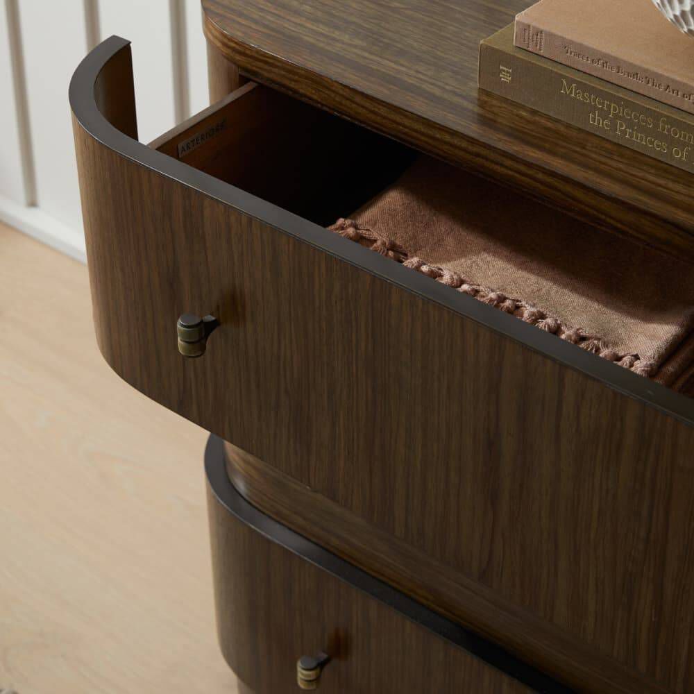 Jacques Brindle and Natural Faux Horn with Bronze Chest