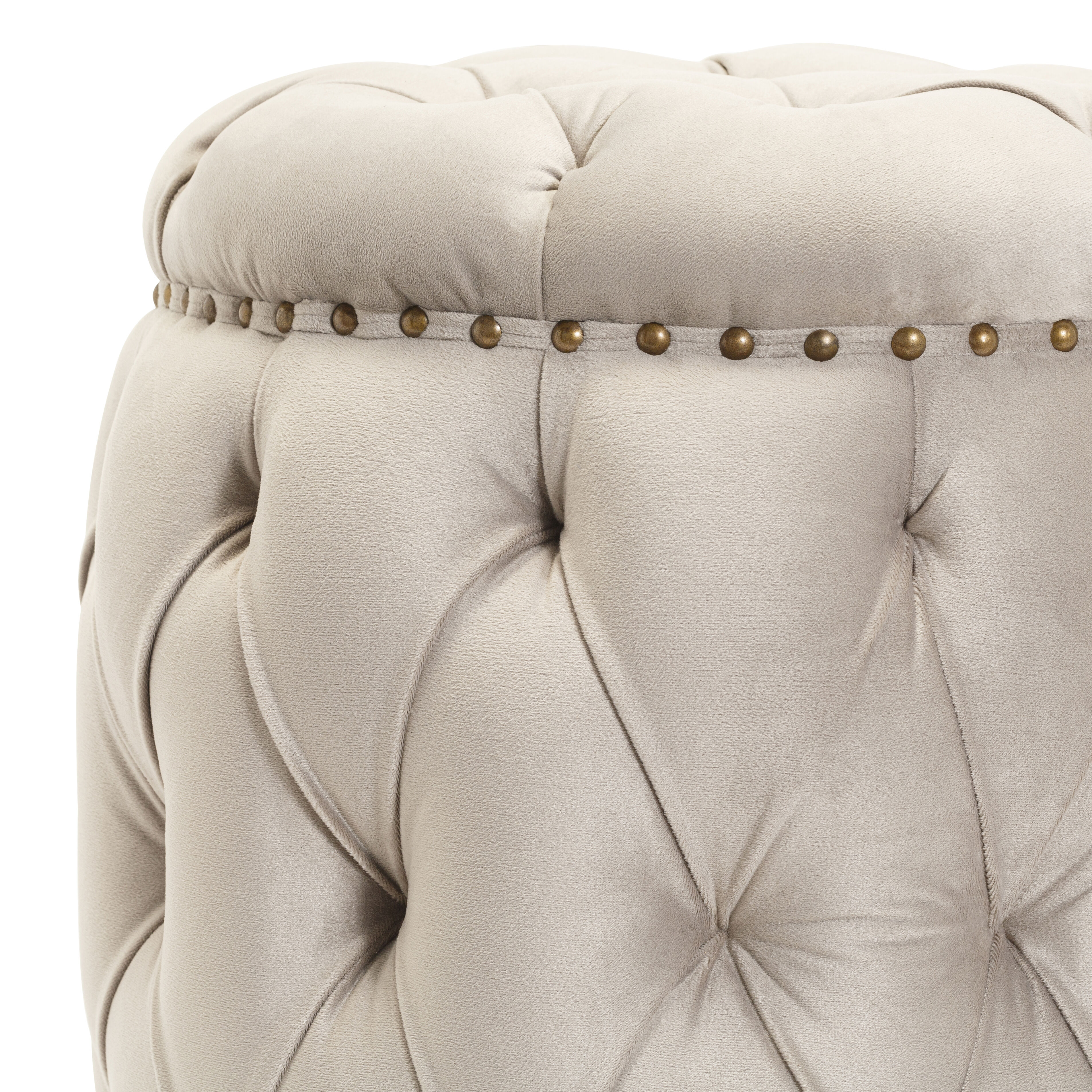 Amana 18.5 inch Taupe Ottoman
