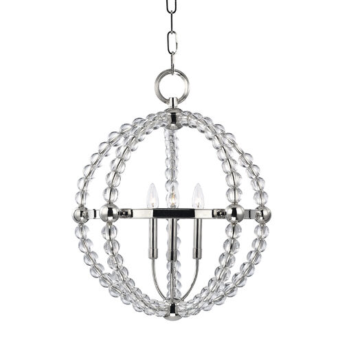 Danville 3 Light 21.25 inch Polished Nickel Pendant Ceiling Light