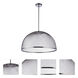 Sculptural Statement LED 24.25 inch Brushed Polished Nickel Pendant Ceiling Light