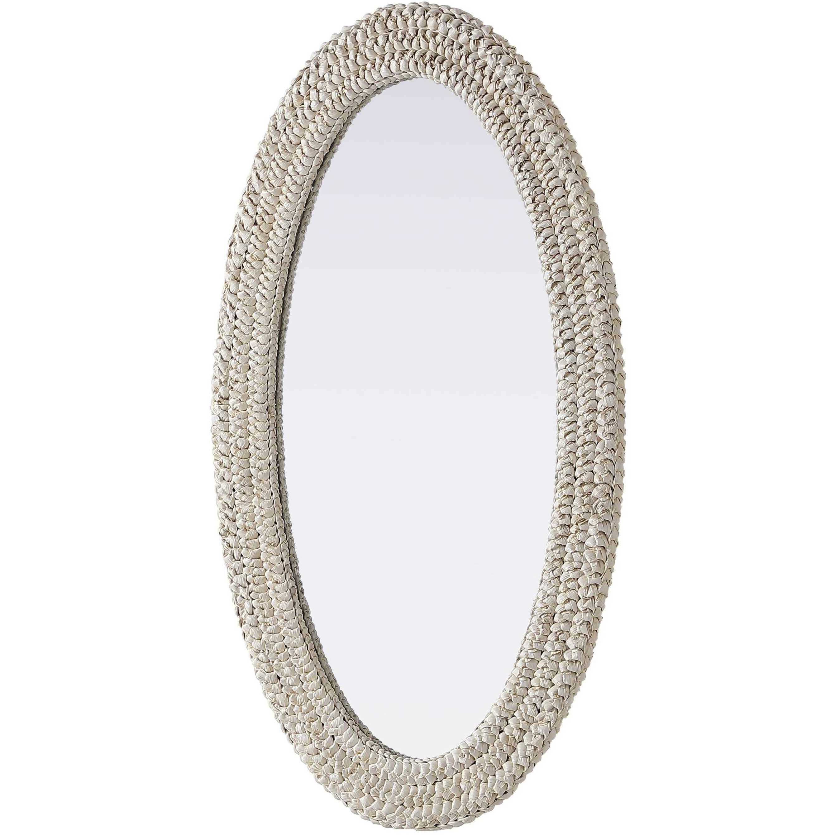 Marlowe 42 X 24 inch Linen White Mirror