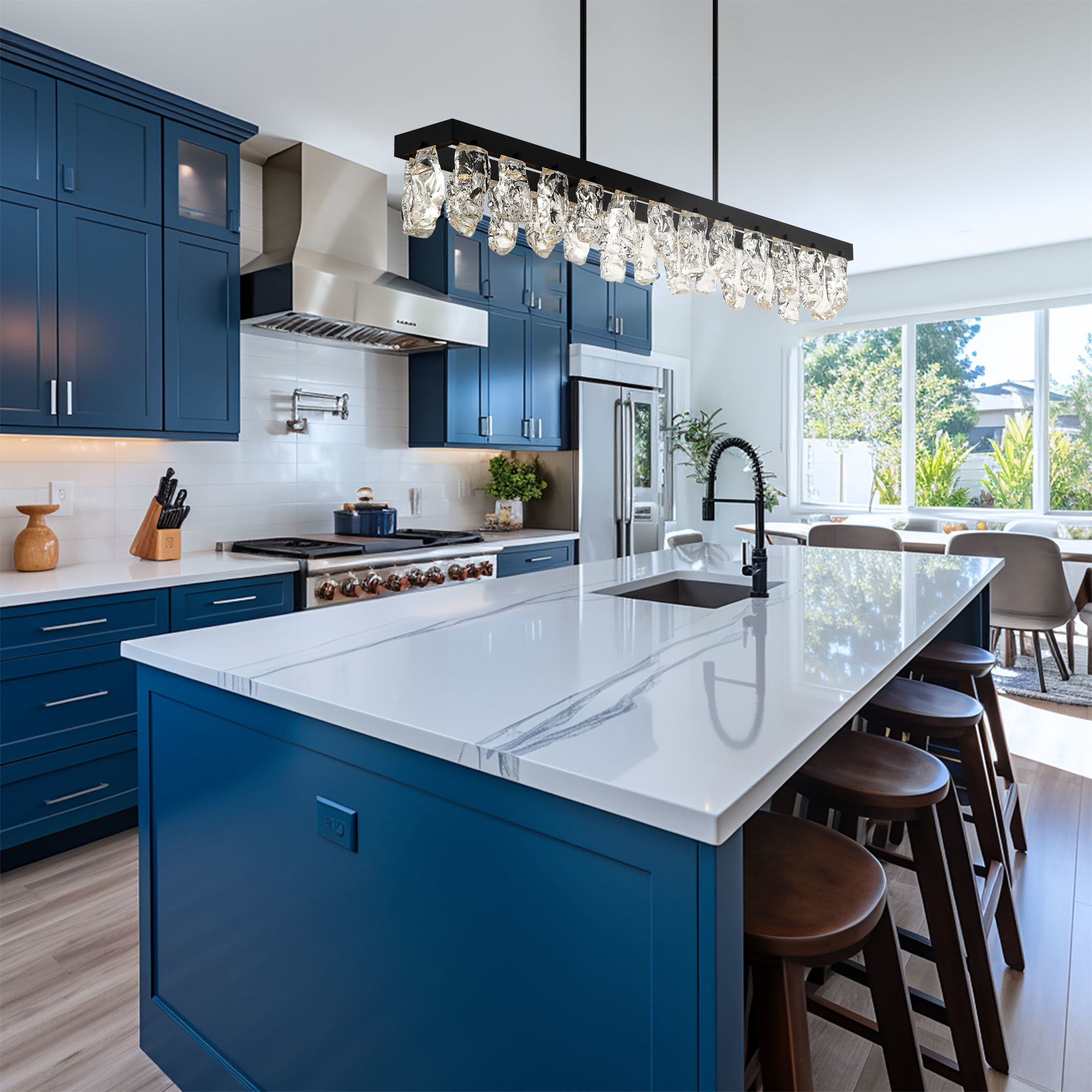 Artic Glacier LED 47.75 inch Coal Island Light Ceiling Light