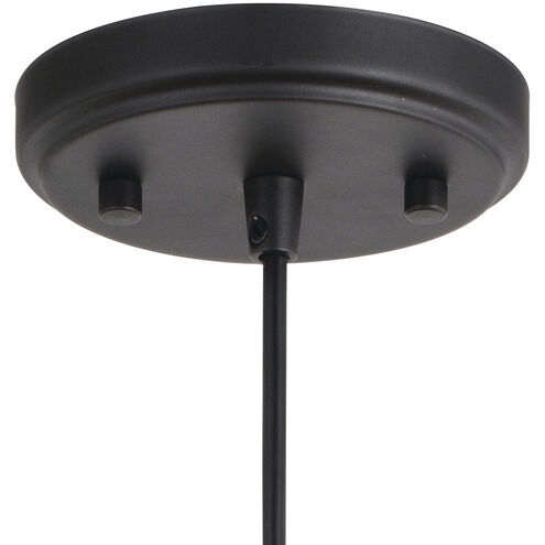 Akron 1 Light 12 inch Oil Rubbed Bronze and Matte White Pendant Ceiling Light